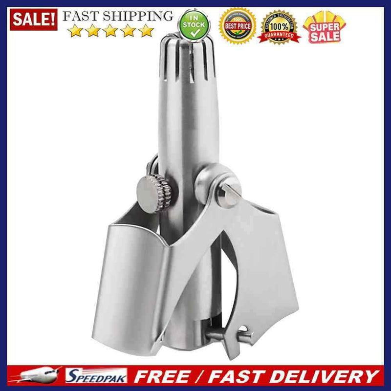 10pcWashable Manual Nose Hair Trimmer Stainless Steel Nasal Ear Hair Shaver