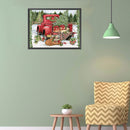 Full Cross Stitch 11CT Christmas Car Counted Embroidery DIY Needlework Kits Art