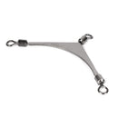 10pcs American 3 Way Fishing Jig Head Swivels Rolling Pole Connector (02) Newly