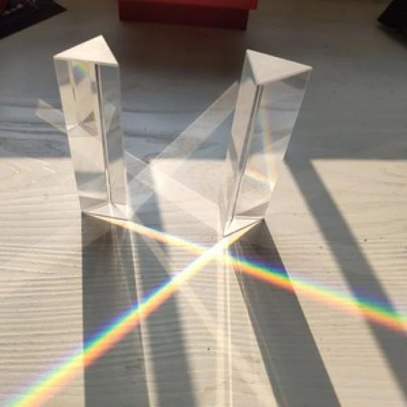 Dispersion Effects Filter Photography Triangular Prism 25x25x80mm Rainbow