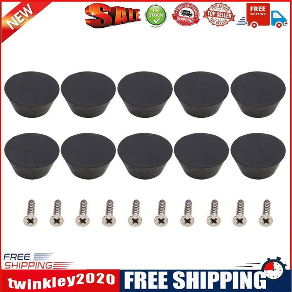 10pcs Rubber Pool Cue Tip Billiard Snooker Bottom Pole Tail Protector Cover