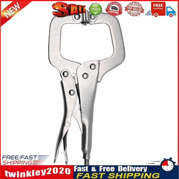 Carbon Steel Woodworking Welding C-Shaped Clamps Flat Locking Grip Pliers Newly