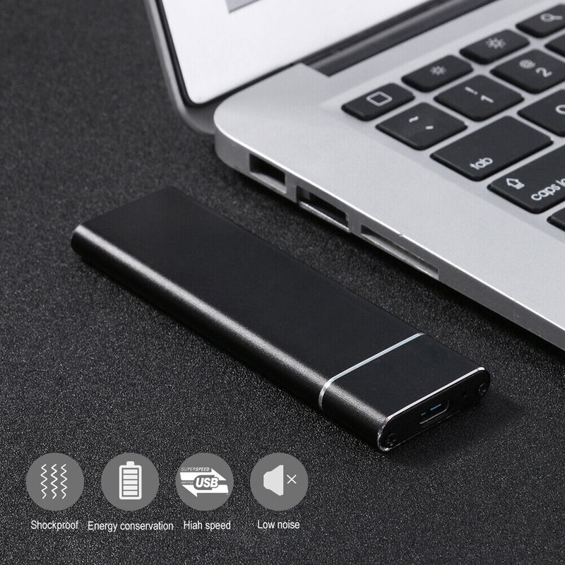 M.2 NGFF SSD to USB 3.1 Type-C Converter Adapter Enclosure Case Box (Black)