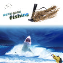 7cm 10g Fishing Lures Chatterbait Spinnerbait Artificial Wobbler Baits (8)