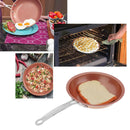 25.5cm Round Copper Non-stick Pan Steak Egg Frying Pan Kitchen Cooking Tool