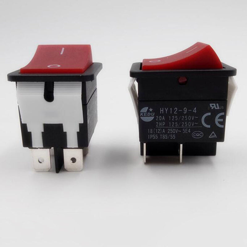 1X Rocker Switch HY12-9-4 Switch 4 Feet 2 Gear Welding Machine High Power Switch
