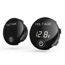 Car DC 5-48V Panel Voltmeter Touch Switch Battery Capacity Tester (White) Newly