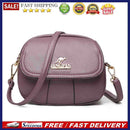 2pcs Retro Women PU Multi Layers Shell Shoulder Messenger Bag(Purple)