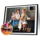 5D Diamond Painting Kit Oil Paint Couple Full Round Drill Rhinestone DIY Craf
