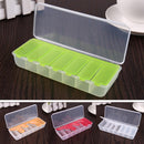 5pcs Large Travel Portable 7-Day Medicine Box Tablet Container(Green)