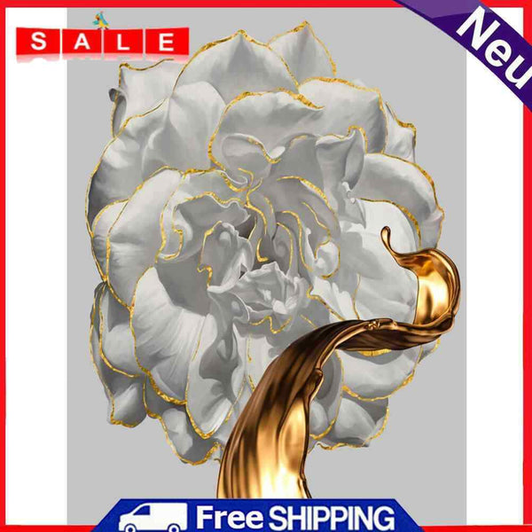 30x40cm DIY Flowers Picture Hand Painted Oil Painting Home Wall Bedroom Decor