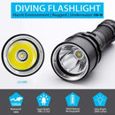 Light Snorkeling Accessories Scuba Dive Lamp Underwater Torch Diving Flashlight