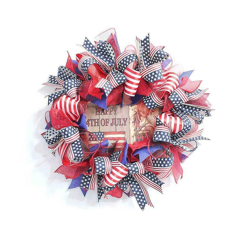 Independence Day Wreath 4Th of July Wreaths Decor Decoration Door Front