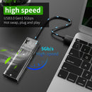 M.2 To USB3.1 Type-C SSD for B Key NGFF SATA M.2 SSD Case Enclosure (Black)
