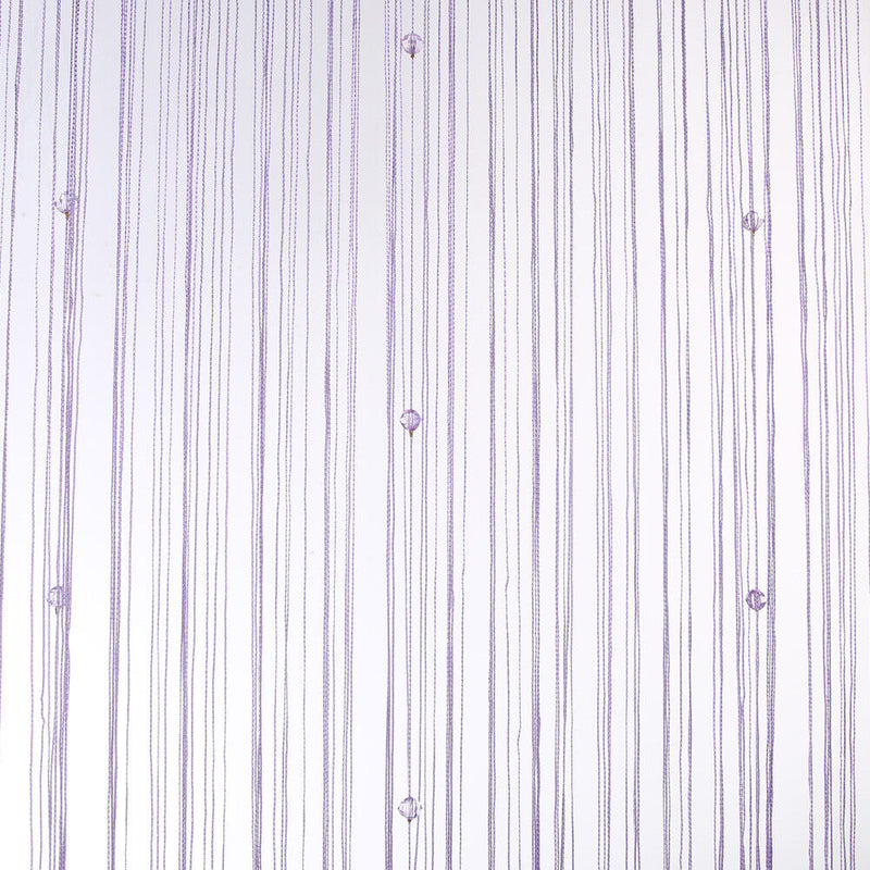 Decorative String Curtain Beads Wall Panel Fringe Room Door Window purple