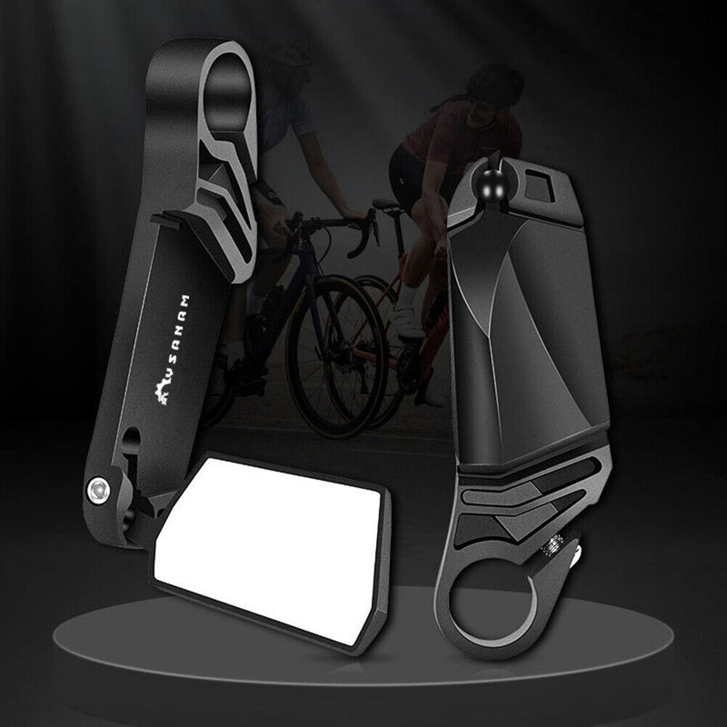 Bicycle Handlebar HD Mirror Rear Reflector Foldable MTB Bike Rearview Mirrors