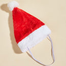 Dog Holiday costume Adjustable Santa Claus Merry Christmas Pet Hat Animal Cap