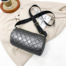 Winter Nylon Padded Quilted Handbag Winter Warm Tote Bag Solid Color Handbag