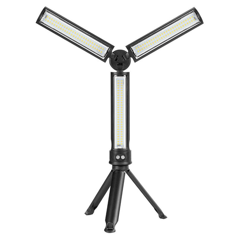 Portable LED Flashlight USB Folding Lamp for Bright Work with Brackets