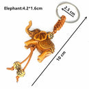 Animal Shape Buckle Wooden Keychain Key Ring Key Holder Carving Pendant