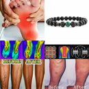 Simple Stone Beads Balance Bracelet Couple Bangle Health Care Jewelry (D) Newly
