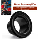 Drum Bottom Microphone Loudspeaker Bass Voice Amplifier Percussion (Black) Newly