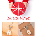 Fashion Shell Pendant Bracelet Summer Beach Metal Chain Bracelets for Women