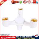 3 In 1 E27 To 3E27 Base Socket Splitter LED Light Lamp Bulb Adapter Holder Newly
