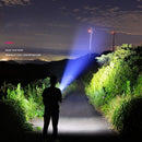 3 Modes Outdoor Waterproof Torch USB Rechargeable Strong Brightness Flashlight