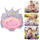 Baby Sofa Support Seat Cover Learning To Sit Chair Case No Filler (Grey) Newly