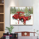 DIY 5D Christmas Car Diamond Painting Round Drill Rhinestone Picture Craft Decor