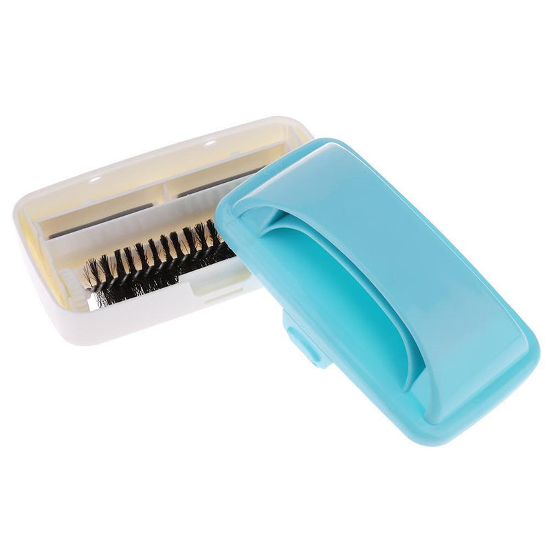 Handheld Carpet Brushes Table Sofa Bed Crumb Sweeper Roller Cleaner (Blue) Newly