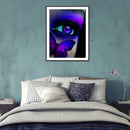 5D DIY Full Drill Round Shape Butterfly Eyes Rhinestone Diamond Drawing for Home