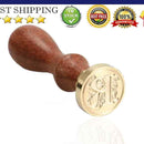 Sealing Wax Classic Initial Wax Seal Stamp Alphabet Letter R Retro Wood