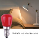 E14 Light Bulb 3W 220V Colorful LED Decorative Light Fridge Lamp (Red) Newly