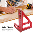 Woodworking Square Protractor Miter Triangle Ruler Layout Tools (Red) Newly