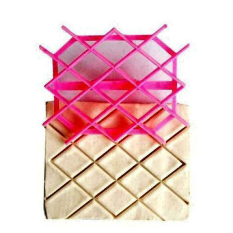 Diamond Fondant Hollow Cutting Mold Embossing Lattice Hollow Mold V0Q1 Cake L4Q7