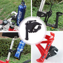 Bicycle Bottle Holder Handlebar Bottle Cage Adapter Adjustable Water Rack Clip