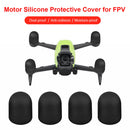 Motor Cover Silicone Motor Cap Protector for DJI FPV Accessories (Black) Newly