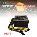 ATX 12V 2000W Desktop Computer Mining Power Supply 10x6 Pin for ETH BTC Miner