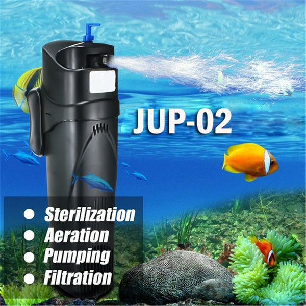 Water Cycle Aquarium Filter Filtration Oxygen Pump UV Sterilizer Purifier