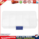 10plaids Detachable Storage Boxes Plastic Transparent Makeup Jewelry Box Newly