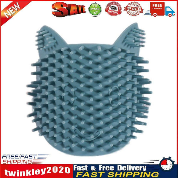 Cat Corner Scratching Rubbing Brush Massage Comb Scratcher Pet Toys (Blue) Newly