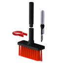 6 in 1 Cleaner Kit Phone Earbuds Keyboard Cleaning Brush with Key Puller (Black)