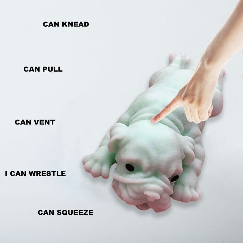 Simulation Soft Dogs Squeeze Ball Puzzle Anti Stress Artifact (White Dog) Newly