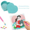5D DIY Diamond Painting Tray Plastic Heart Shape Rhinestone Drill Plate Crafts