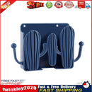 Punch Free Wall Storage Box Remote Control Phone Charging Holder (Blue) Newly
