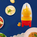 Egg Yolk Shaker Golden Whisk Eggs Spin Mixer Stiring Blender Puller (Red)