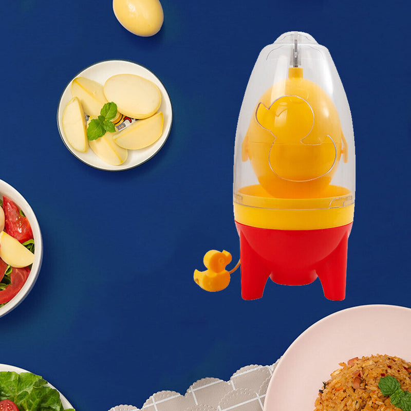 Egg Yolk Shaker Golden Whisk Eggs Spin Mixer Stiring Blender Puller (Red)