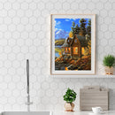 Diamond Painting River House Full Round Drill Picture of Rhinestone DIY Drawing